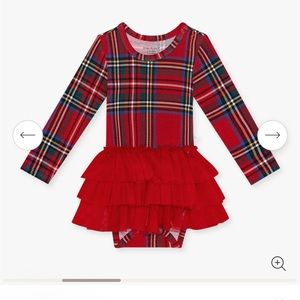 Posh Peanut Red Plaid Tulle Dress